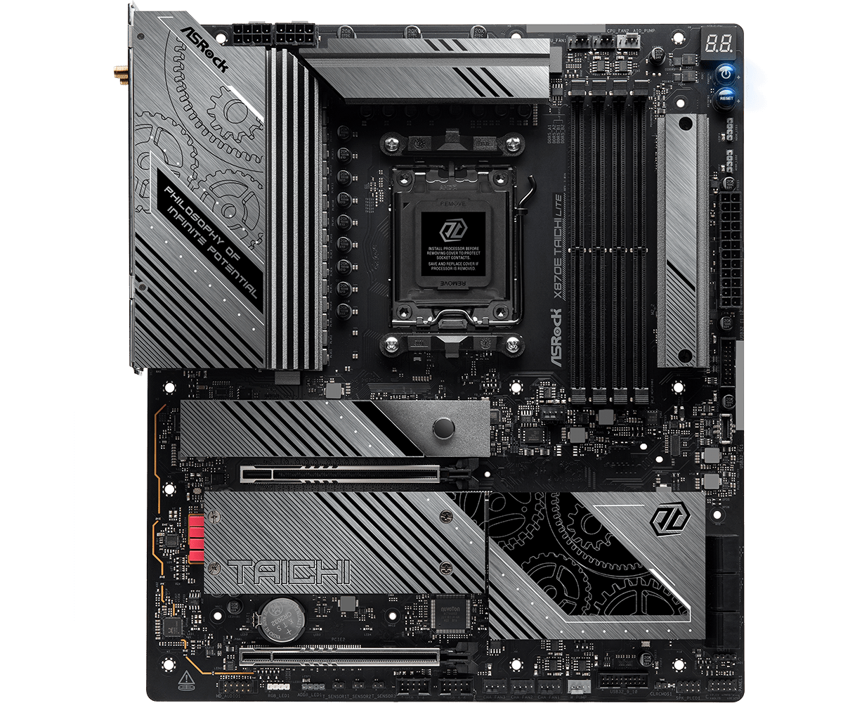 ASRock X870E Taichi Lite AMD AM5 Socket Gaming Motherboard | - Vektra Computers LLC ASRock X870E Taichi Lite AMD AM5 Socket Gaming Motherboard | - Vektra Computers LLC